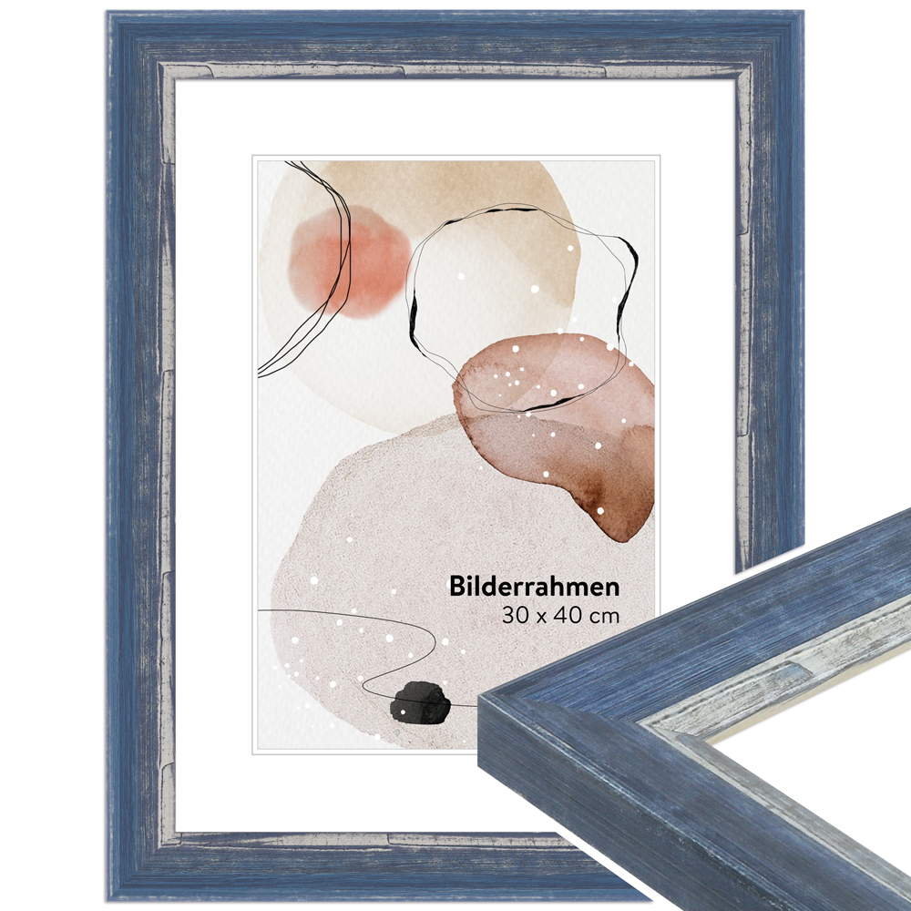 Bilderrahmen H640 Blau 42 x 59,4 cm