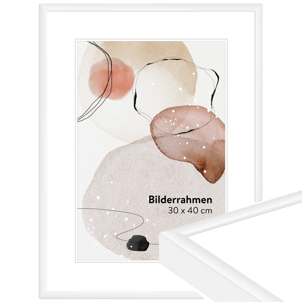 Mende Frames Bilderrahmen H270 Weiß 50 x 60 cm aus Aluminium Made in Germany