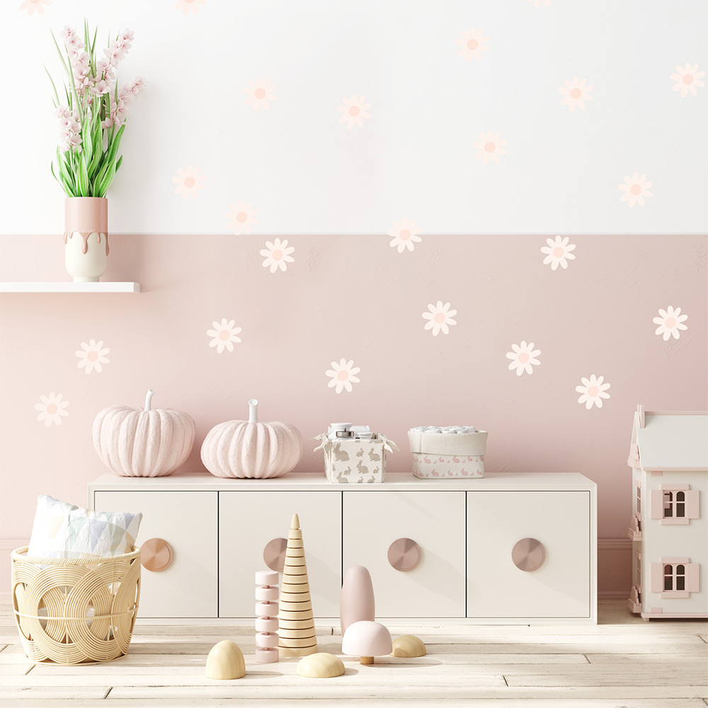 Gänseblümchen VIII Wandtattoo an Kinderzimmerwand