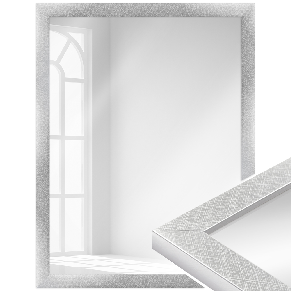Mende Frames Wandspiegel H430 Silber 42 x 59,4 cm aus Holz Made in Germany