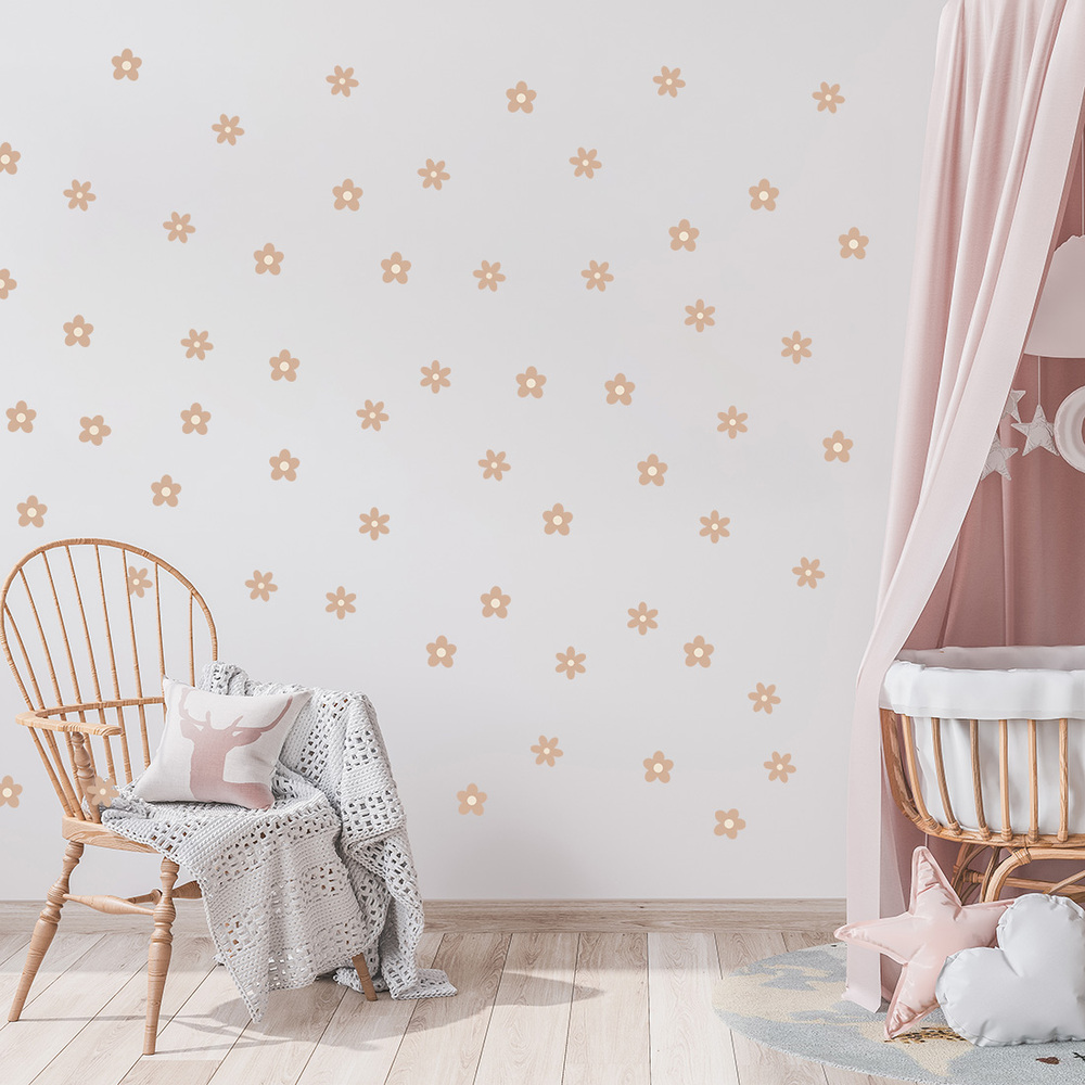 Kinderzimmer dekoriert mit Gänseblümchen III Sticker