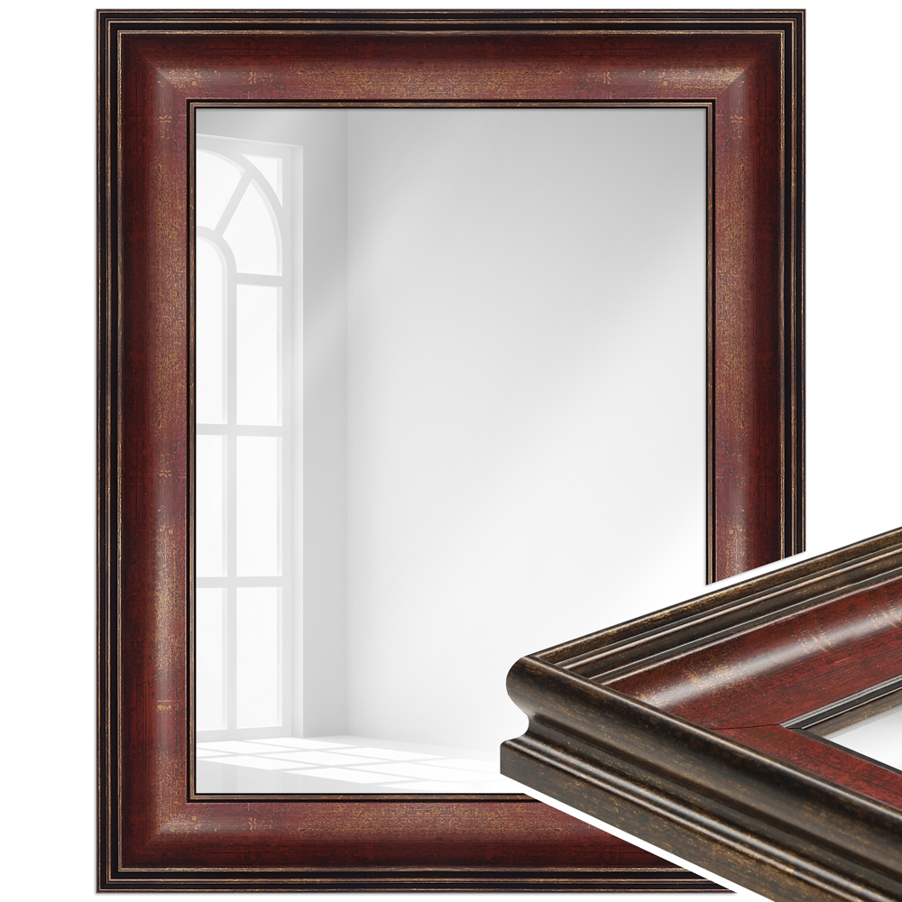 Miroir mural H235 antique en plastique