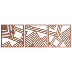 Décoration murale en bois | Rectangles 3 pièces