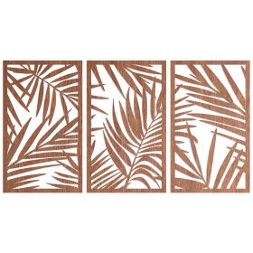 Décoration murale en bois | Fougère 3 pièces