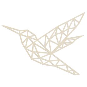 Décoration murale en bois | Colibri en origami